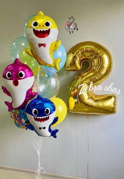 Фігура Baby shark акулятко синє 02-46 фото