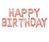 Гірлянда надувна Happy Birthday рожеве золото 13-27 фото