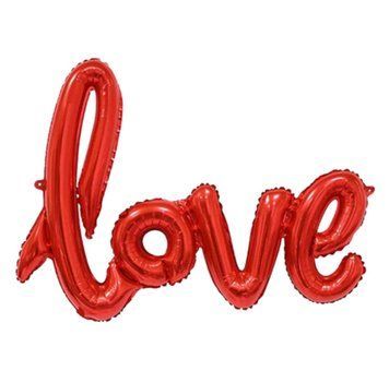 Гірлянда надувна червона Love 10-80 фото