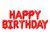 Гірлянда надувна Happy Birthday червона 13-28 фото