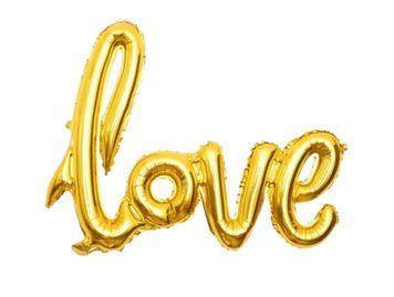 Гірлянда надувна золота Love 10-81 фото
