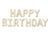 Гірлянда надувна Happy Birthday беж 13-29 фото