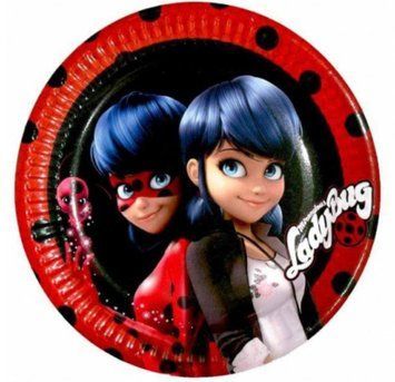 Тарілочки святкові Леді Баг 10шт 20-99 фото