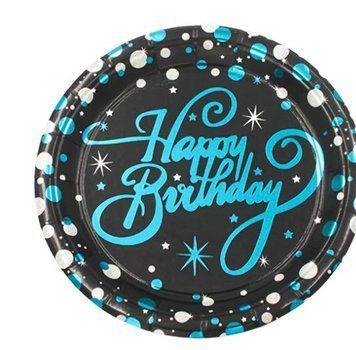 Тарілочки святкові Happy Birthday, 10шт 20-05 фото