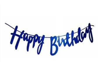 Гірлянда Happy Birthday синя 21-05 фото