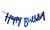 Гирлянда Happy Birthday синяя 21-05 фото