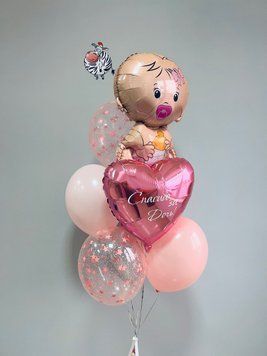 Композиція На виписку для дівчинки 0040 0040 фото