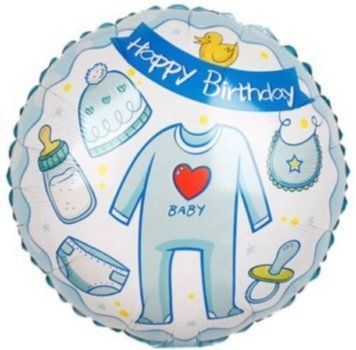 Фольгированный шар Happy Birthday 13-44 13-44 фото