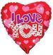 Фольгированный шар I love you 10-95 10-95 фото