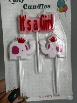 Свічки на торт It"s a girl 17-15 фото