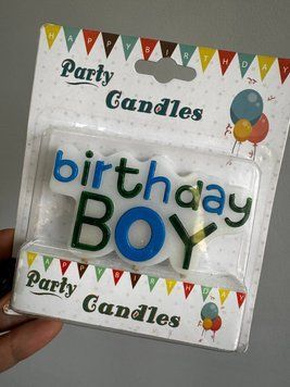 Свічки на торт Birthday boy 17-17 фото