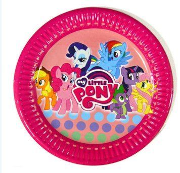 Тарелочки праздничные My little pony 10шт 22-10 фото