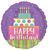 Фольгированный шар Happy Birthday 11-98 11-98 фото