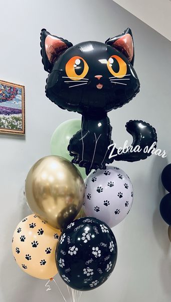 Фигура Котик чёрный 03-78 фото