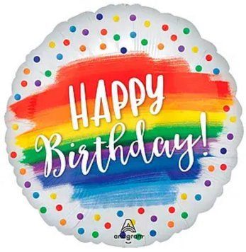 Фольгированный шар Happy Birthday 11-55 11-55 фото