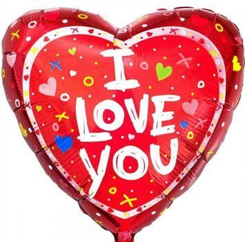 Фольгована кулька I love you 11-10 11-10 фото
