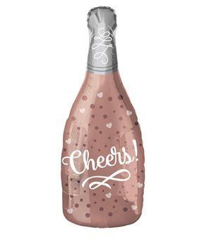 Фигура Пляшка шампанского Cheers розовое золото 05-35 фото