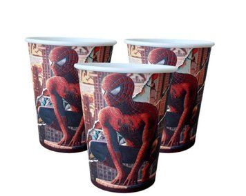 Стаканчики святкові Spiderman, Людина Павук, 10шт 22-76 фото