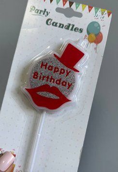 Свічка на торт Happy Birthday для жінок 16-86 фото