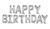 Гирлянда надувная Happy Birthday серебро 13-22 фото