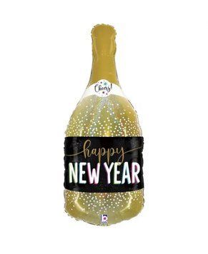 Фігура Пляшка шампанського золота - Happy New Year  07-48 фото