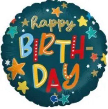 Фольгированный шар Happy Birthday 12-24 12-24 фото
