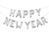 Гирлянда надувная серебро Happy New Year 0-а03 фото