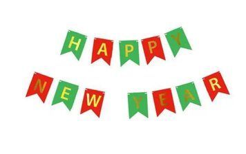 Гірлянда бумажна Happy New Year 0-а15 фото