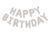 Гирлянда надувная Happy Birthday белая 13-25 фото